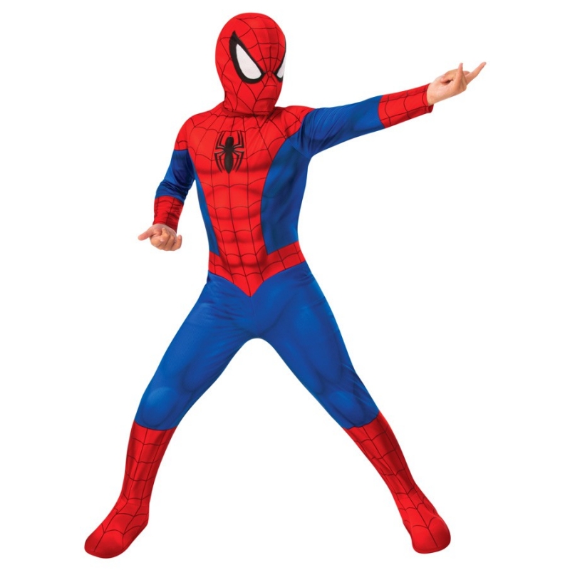 Déguisement classique Ultimate Spiderman pour enfant avec combinaison et cagoule - Super Héros Marvel