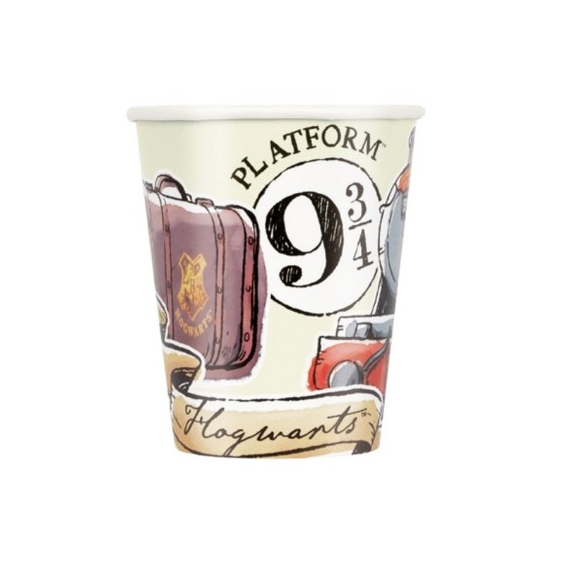 Gobelet Harry Potter 9 3/4 écologique, lot de 8 gobelets idéal pour une décoration de table Harry Potter