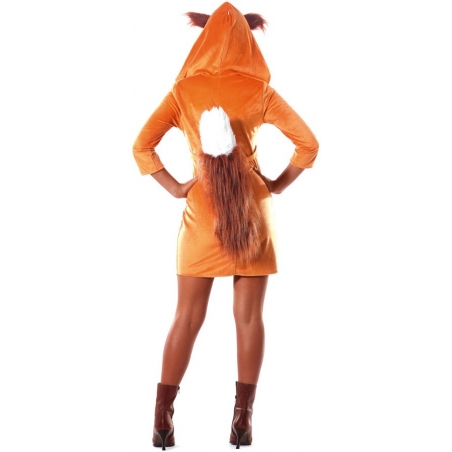 Costume de renard pour femme, robe à capuche idéale pour le carnaval ou une soirée déguisée sur le thème des animaux