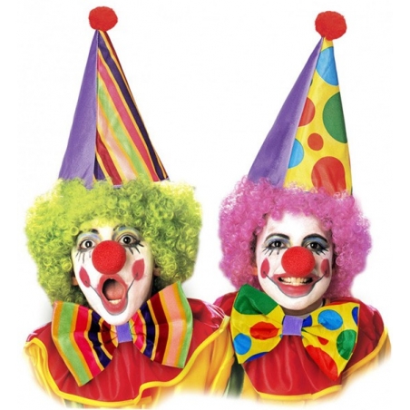 Kit clown enfant avec nœud papillon géant idéal pour compléter le déguisement de clown de votre enfant Kit clown enfant avec nœud papillon géant idéal pour compléter le déguisement de clown de votre enfant
