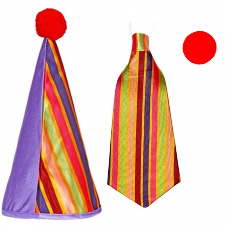 Kit clown avec cravate géante Kit clown avec cravate géante