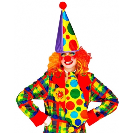 Kit d'accessoires pour costume de clown porté par une femme Kit d'accessoires pour costume de clown porté par une femme
