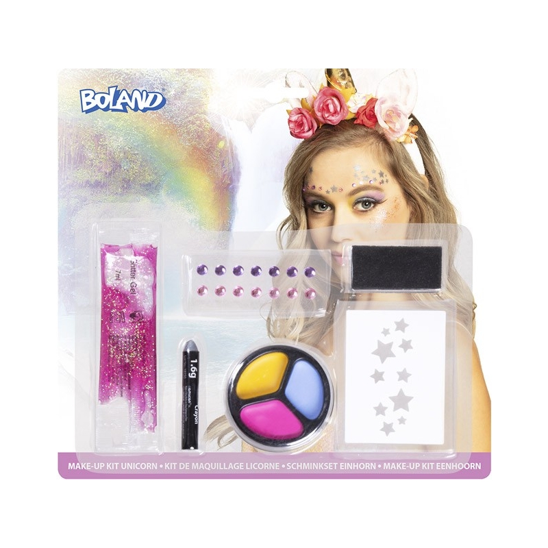 Kit de maquillage Licorne, réalisez facilement un maquillage de licorne avec ce kit complet