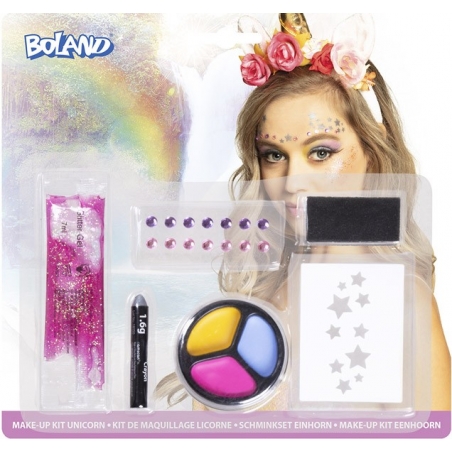 Kit de maquillage Licorne, réalisez facilement un maquillage de licorne avec ce kit complet