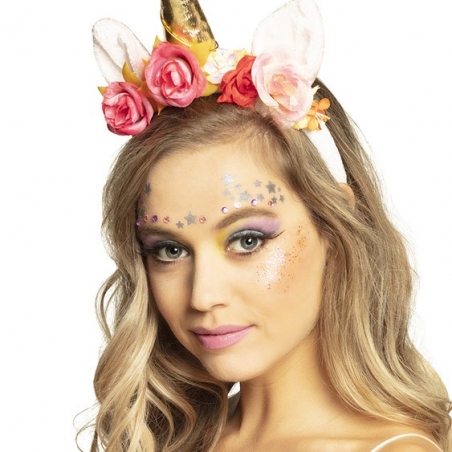 idée de maquillage possible avec le kit de maquillage licorne