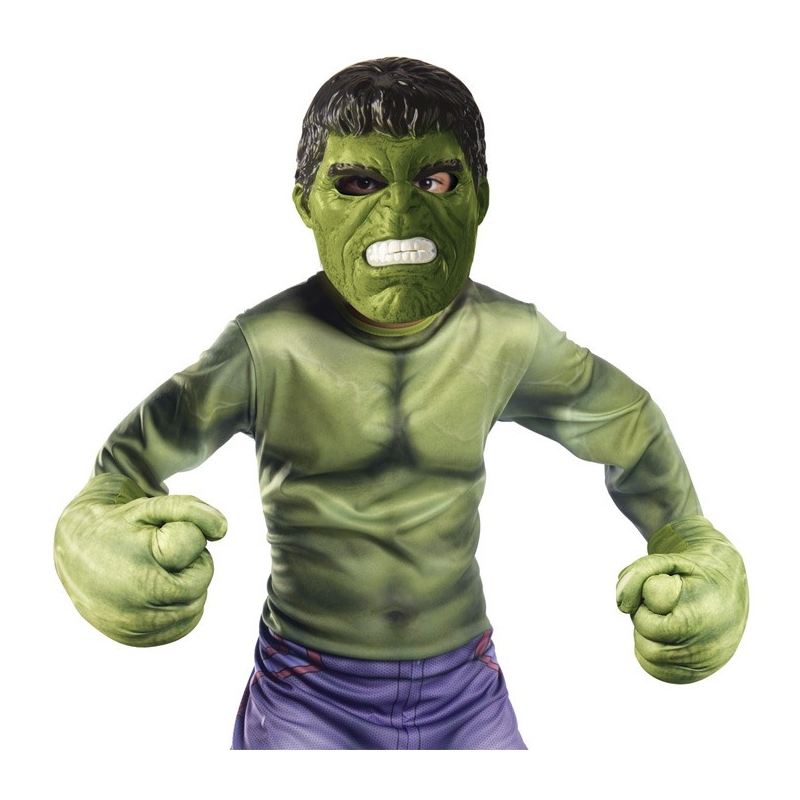 Hulk gants et masque - Kit Marvel Avengers pour enfant
