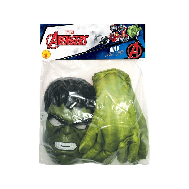 Hulk gants et masque - Kit Marvel Avengers enfant - Magie du déguisement