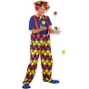 déguisement de clown adulte multicolore déguisement de clown adulte multicolore
