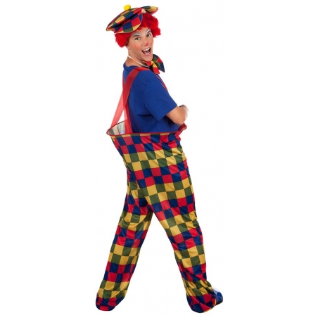 déguisement de clown adulte multicolore déguisement de clown adulte multicolore