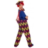 déguisement de clown adulte multicolore déguisement de clown adulte multicolore