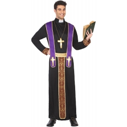 Déguisement évêque adulte incarnez un homme d'église pour Carnaval ou Halloween