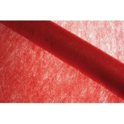 Chemin de table rouge non tissé idéal pour réaliser une déco de table pour Noël, Halloween, un mariage ou la Saint Valentin