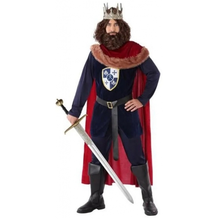 Déguisement de roi médiéval pour homme disponible de la taille S au XXL Déguisement de roi médiéval pour homme disponible de la taille S au XXL