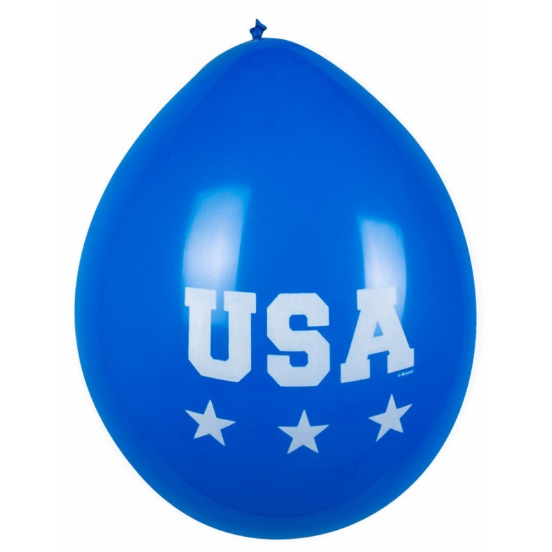 Ballon USA bleu en latex