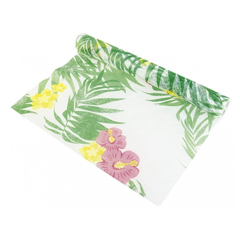Chemin de table tropical idéal pour réaliser une décoration de table tropicale pour vos fêtes