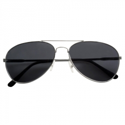 Lunettes noires idéales pour accessoiriser votre déguisement de pilote ou de capitaine de la marine