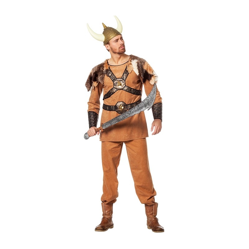Déguisement de Viking pour homme avec tunique, pantalon et ceinture