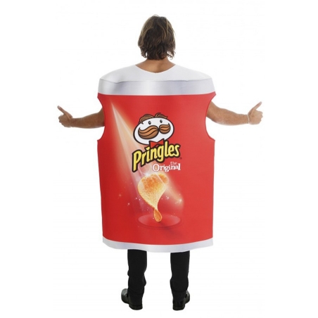 Costume tube de Pringles Original idéal pour une soirée apéro ou sur le thème publicité