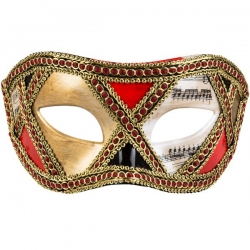 Loup vénitien homme notes de musique