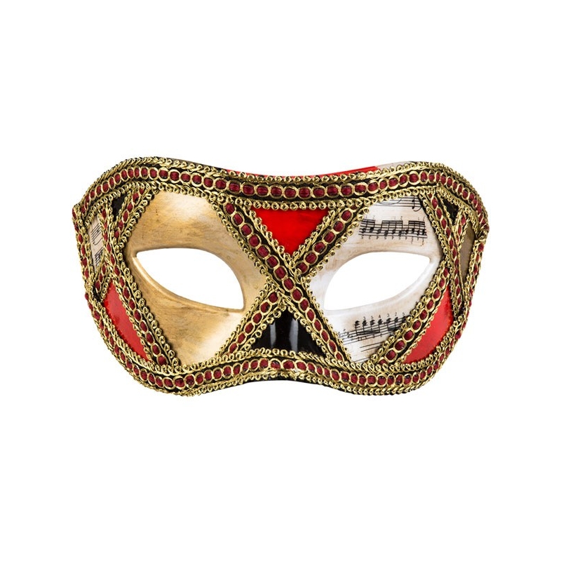 Loup vénitien homme notes de musique