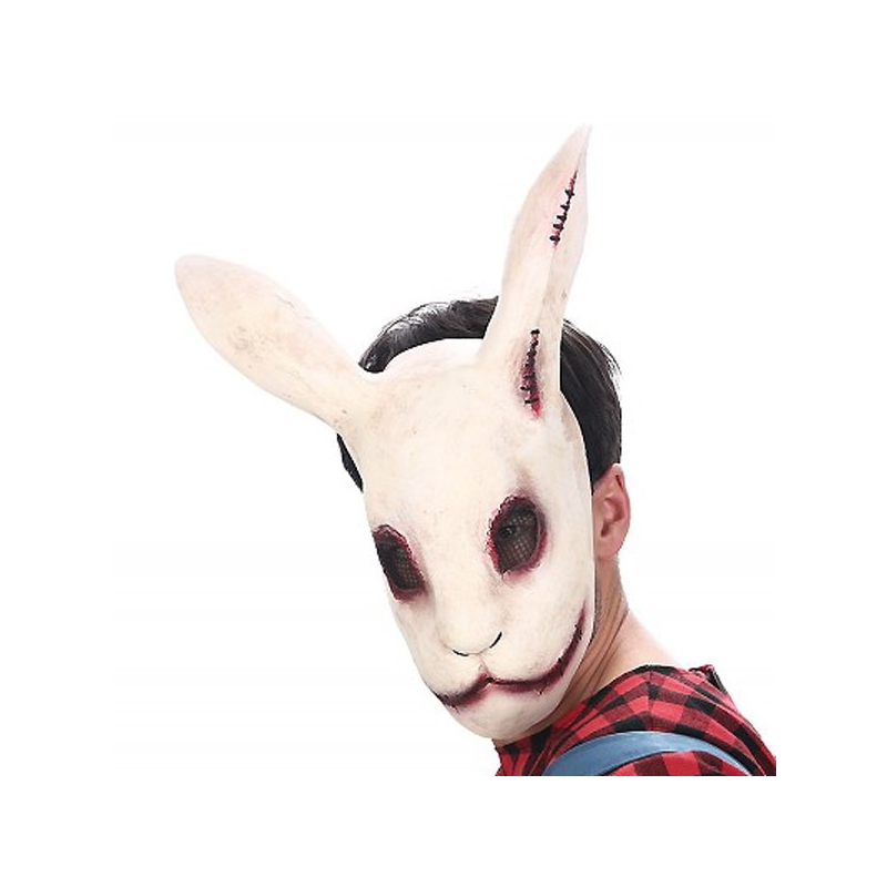 Masque lapin halloween en latex