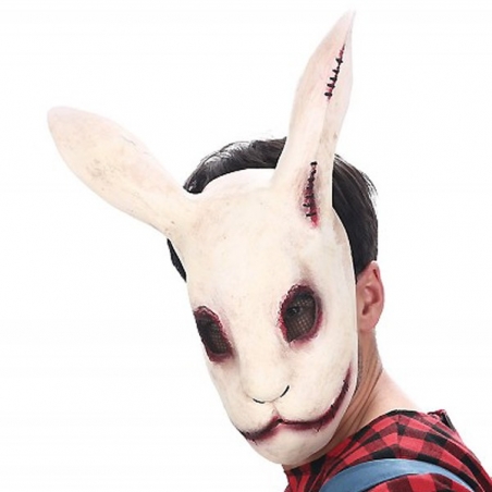 Masque lapin halloween en latex