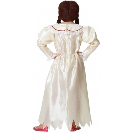 Robe de poupée de film d'horreur idéale pour déguiser votre fille en Annabelle pour sa fête d'Halloween