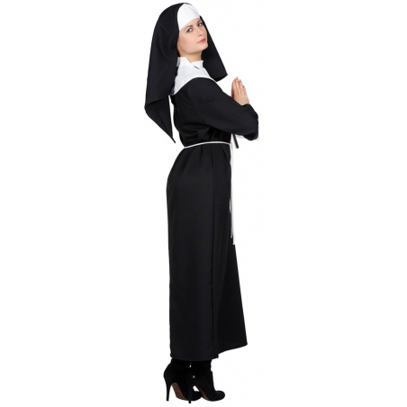 Robe de bonne sœur idéale pour se déguiser pour Halloween ou un enterrement de vie de célibataire 