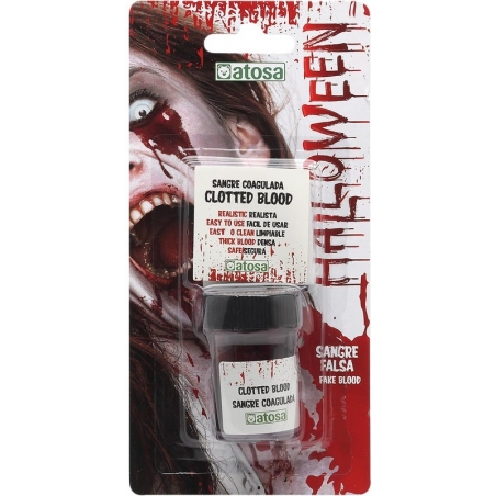 Faux sang gélatineux idéal pour réaliser un maquillage pour Halloween