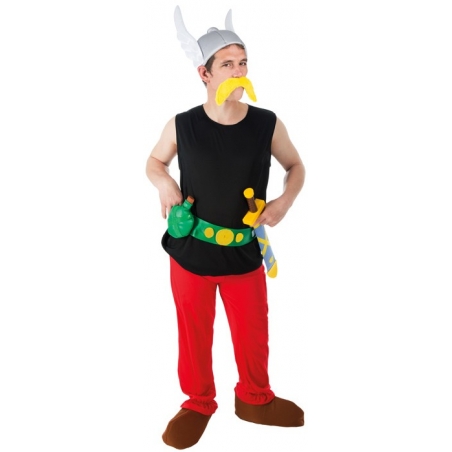 Déguisement Astérix adulte officiel avec casque, moustache et épée - personnage de bande dessinée