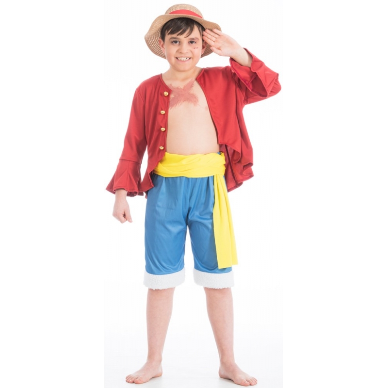 Déguisement One Piece Luffy garçon Cosplay Manga Magie du Déguisement