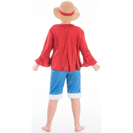 Costume de Luffy pour garçon héros manga One Piece sous licence officielle