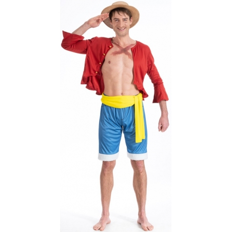 Luffy déguisement pour homme sous licence officielle One Piece - Manga Cosplay