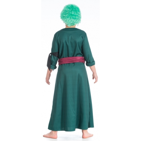 Déguisement One piece enfant Zoro, cosplay avec longue veste et ceinture