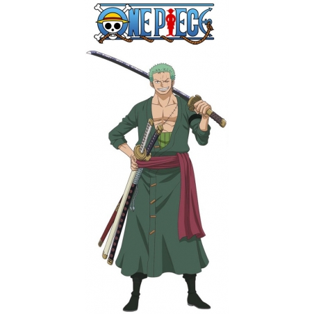 Zoro cosplay One Piece pour homme, longue veste avec ceinture - Manga Héros