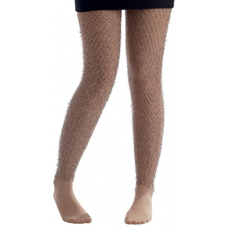 Paire de collants avec poils, optez pour des jambes poilues pour votre soirée thème chic accessoire choc