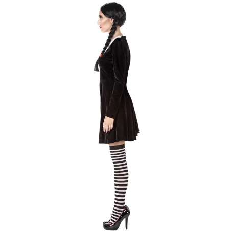 Tenue mercredi pour femme, robe noir et blanche