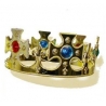 couronne roi medieval couleur or - accessoire deguisement