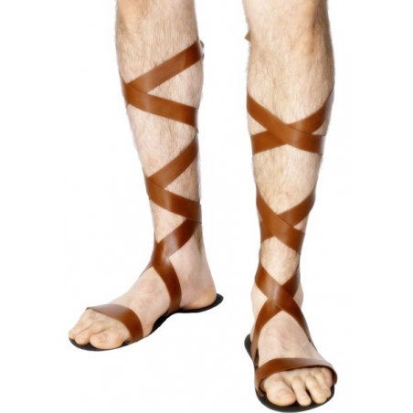 Sandales gladiateur romain - accessoire deguisement romain
