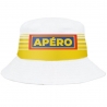 Bob apéro jaune idéal pour un festival ou une soirée camping - chapeau pastis Bob apéro jaune idéal pour un festival ou une soirée camping - chapeau pastis