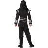 Costume de ninja noir et argent pour enfant - déguisement japonais Costume de ninja noir et argent pour enfant - déguisement japonais