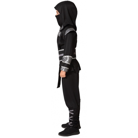 déguisement garçon ninja garçon noir et gris