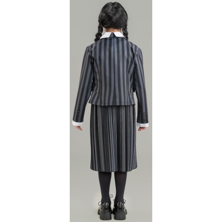 Robe Mercredi Addams pour fille, uniforme Nevermore Academy - Déguisement famille Addams