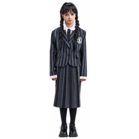 déguisement Mercredi pour fille sous licence officielle - uniforme Nevermore Academy pour enfant