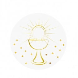 confettis communion calice doré - sachet de 24 confettis