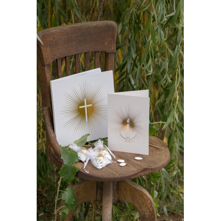 Livre d'or cérémonie religieuse avec croix dorée Livre d'or cérémonie religieuse avec croix dorée