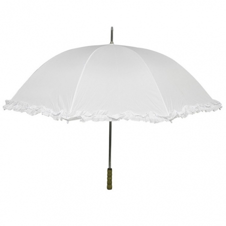 Mariage - Ombrelle blanche d'envrion 98 x 120 cm Mariage - Ombrelle blanche d'envrion 98 x 120 cm
