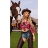 Accessoire déguisement cowgirl - Chapeau cowboy marron rodeo Accessoire déguisement cowgirl - Chapeau cowboy marron rodeo