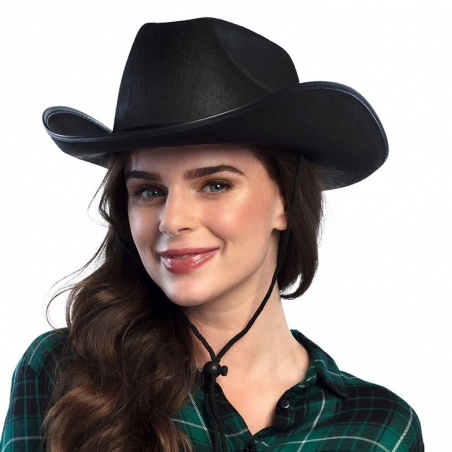 Chapeau cowgirl noir - Western Party