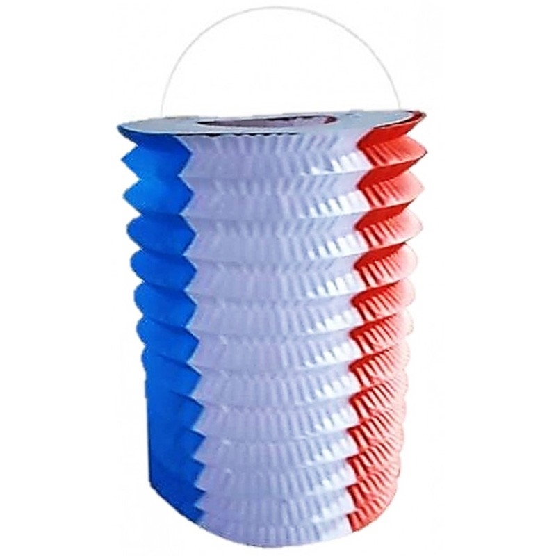 12 lampions bleu blanc rouge idéal pour animer un défilé du 14 juillet